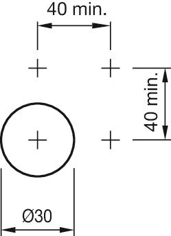 Mounting cut-outs