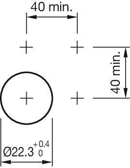 Mounting cut-outs