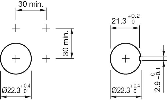 Illuminated pushbutton, Series 14, illuminative, flush, 2 NO, Gold ...