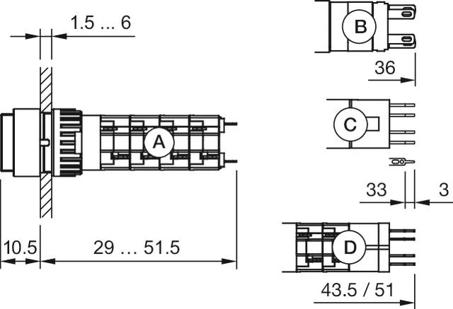 Dimension drawings