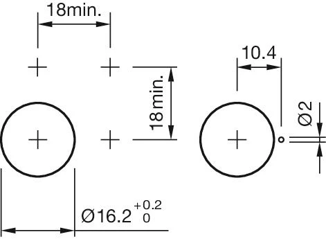 Mounting cut-outs