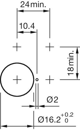 Orificios de montaje