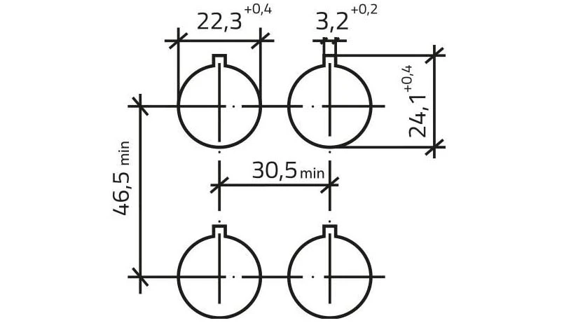 Mounting cut-outs