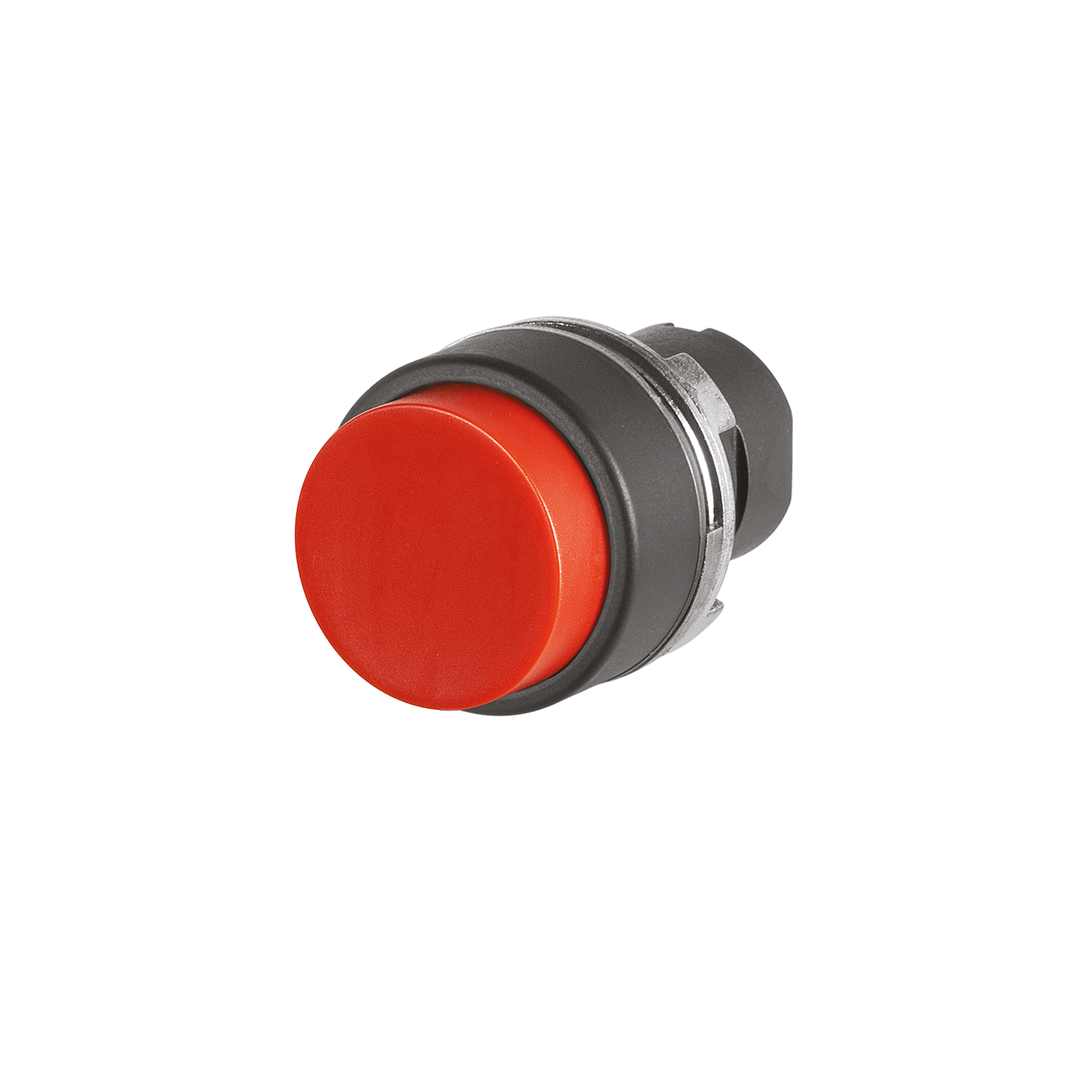 46-2134.1220.000 Vorsatz, Ø 22,3 mm, Ø 29 mm, flach, nicht ausleuchtbar, Rot, Kunststoff, opak, rund, Schwarz, Kunststoff, Rast, IP65, IK03