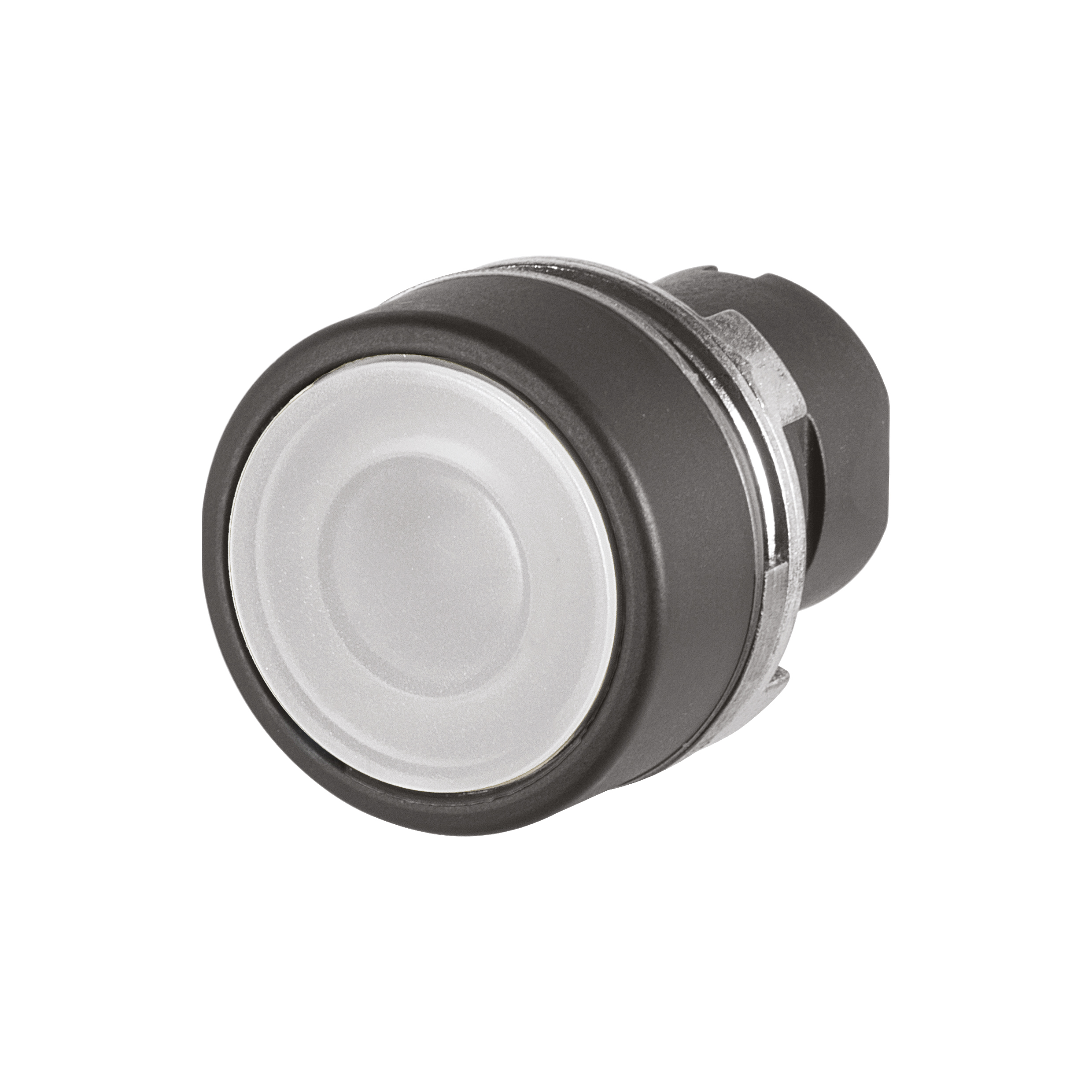 46-2234.11N0.000 Actuator, Ø 22.3 mm, Ø 29 mm, Flush, Illuminated, White, Plastic, transparent, Round, Black, Plastic, Maintained, IP65, IK03