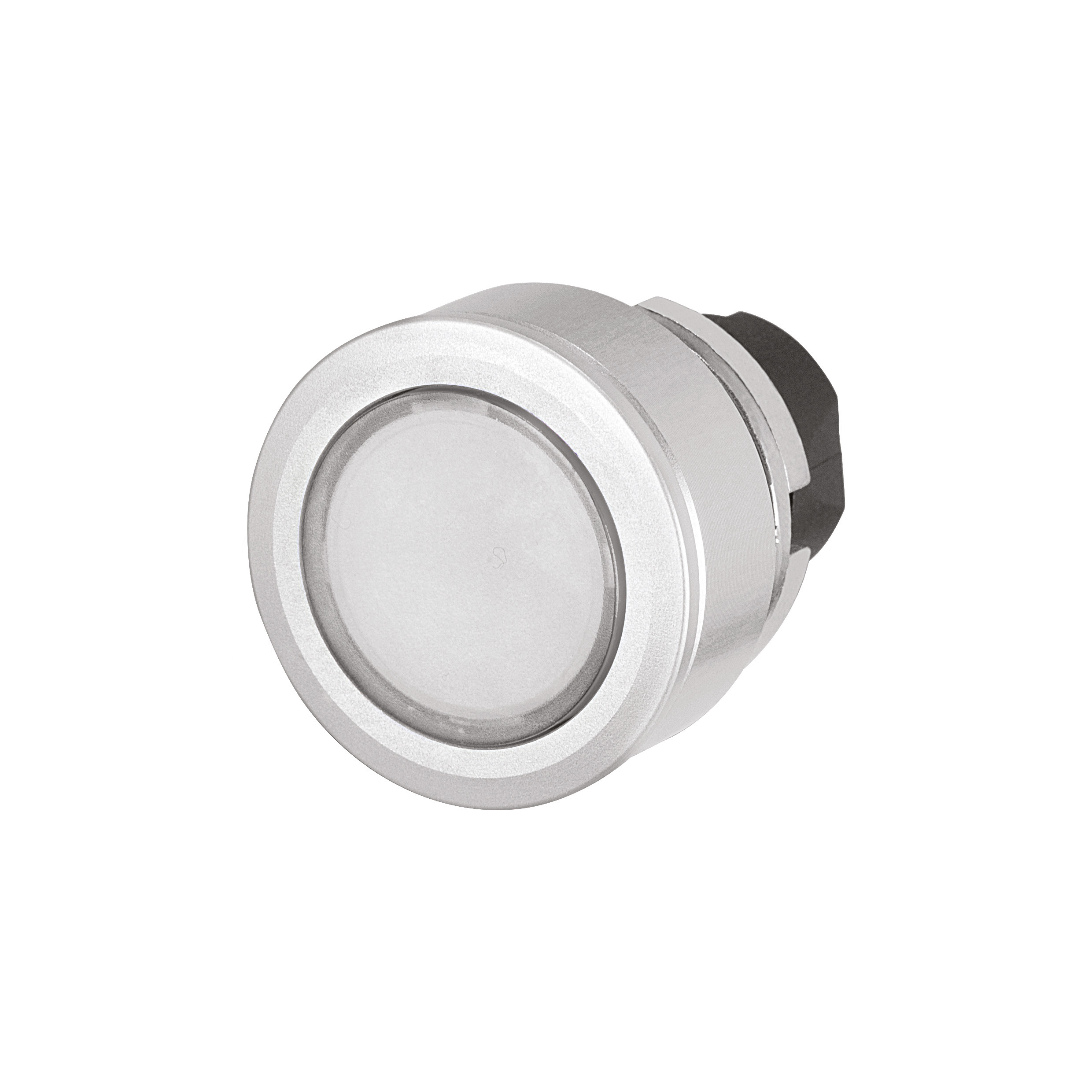 46-2234.4FK0.000 Actuator, Ø 30.5 mm, Ø 35 mm, Flush, Illuminated, White, Plastic, transparent, Round, Silver, Aluminium, Maintained, IP65, IK04