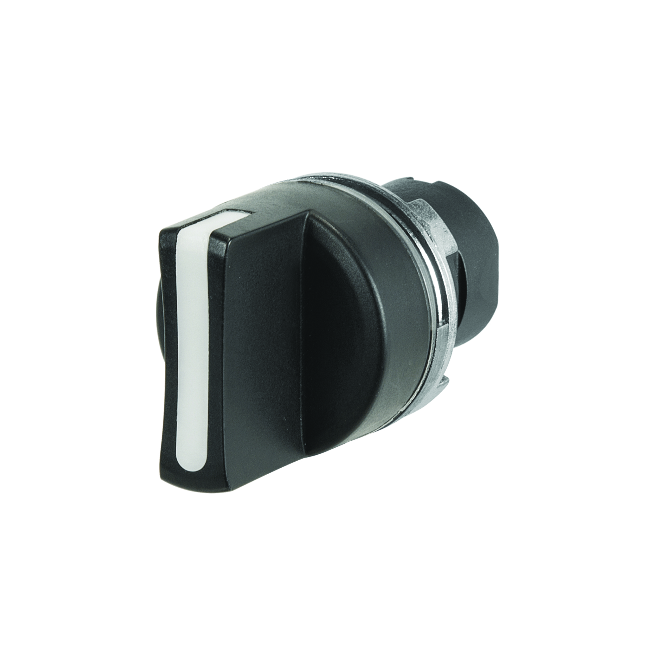46-280S.1CV0.008 Actuator, Ø 22.3 mm, Ø 29 mm, non illuminative, Black, short, Round, Black, Plastic, Momentary - Rest - Momentary, IP65, IK06