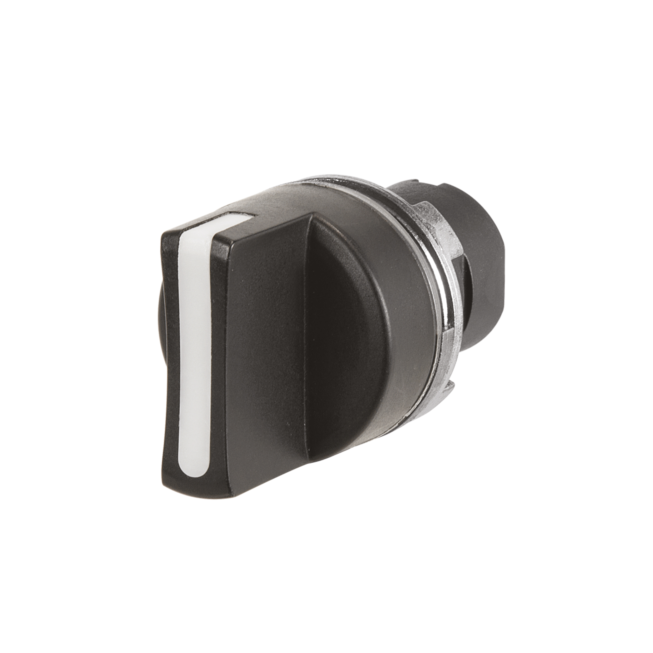 46-2828.1CV0.001 Actuator, Ø 22.3 mm, Ø 29 mm, non illuminative, Black, short, Round, Black, Plastic, Rest - Maintained, IP65, IK06