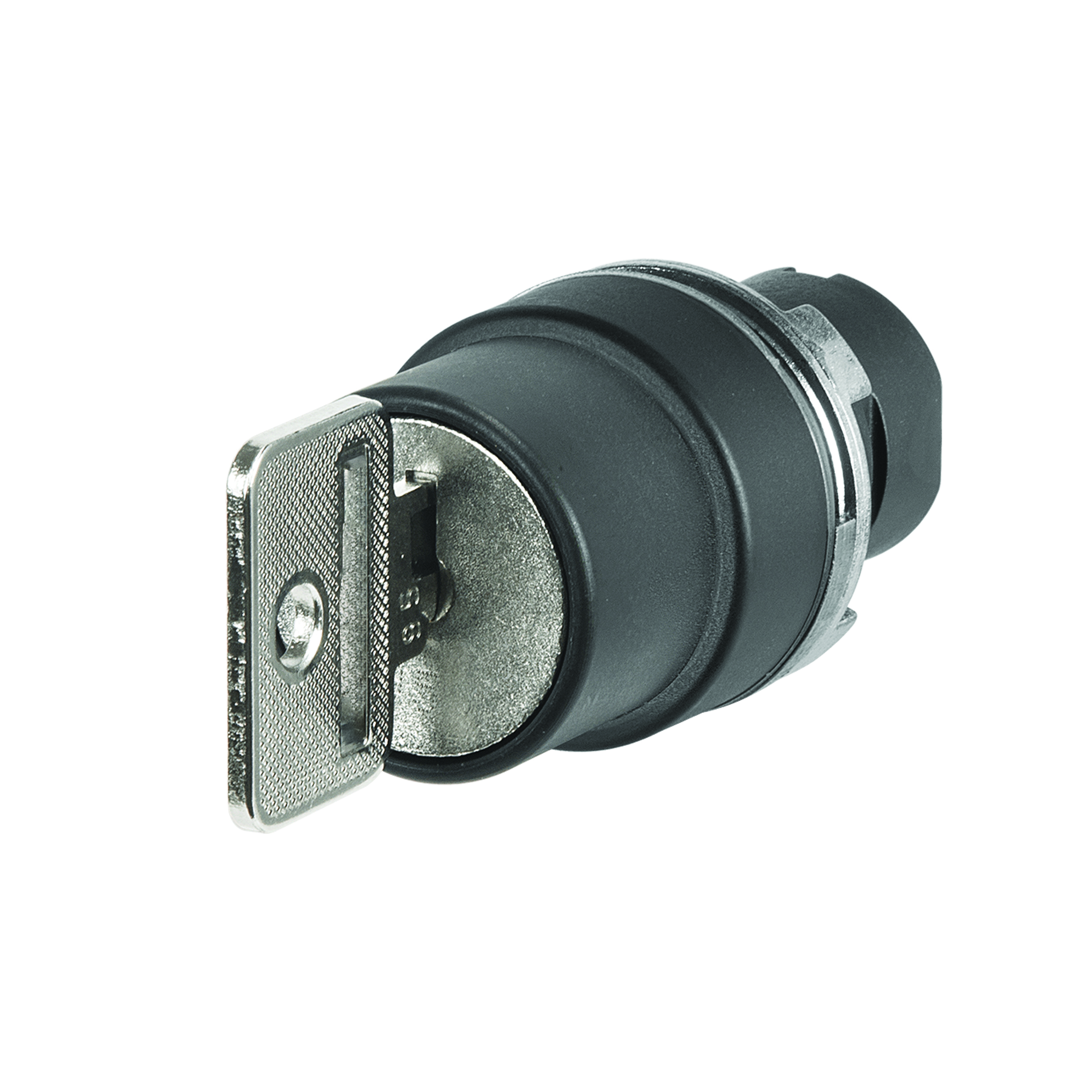 46-290K.1000.7P8 Actuator, Ø 22.3 mm, Ø 29 mm, Round, Black, Plastic, Rest (a) - Momentary, IP65, IK06