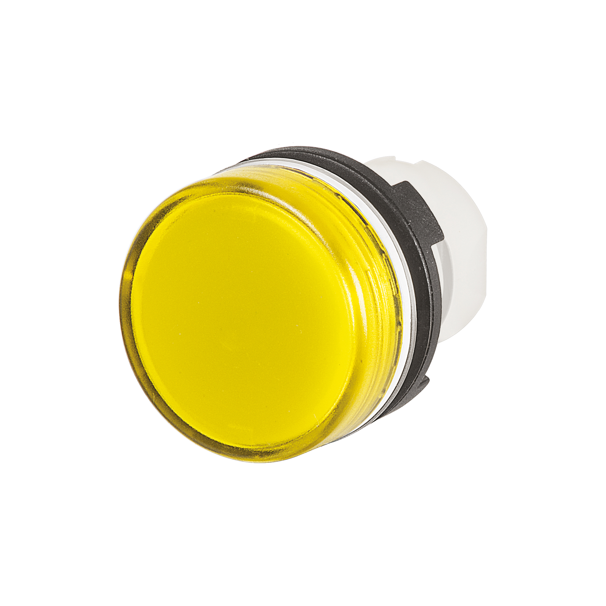 46-2T00.10G0.000 Actuator, Ø 22.3 mm, Ø 29 mm, Round, White, Plastic, IP65, IK03, Yellow