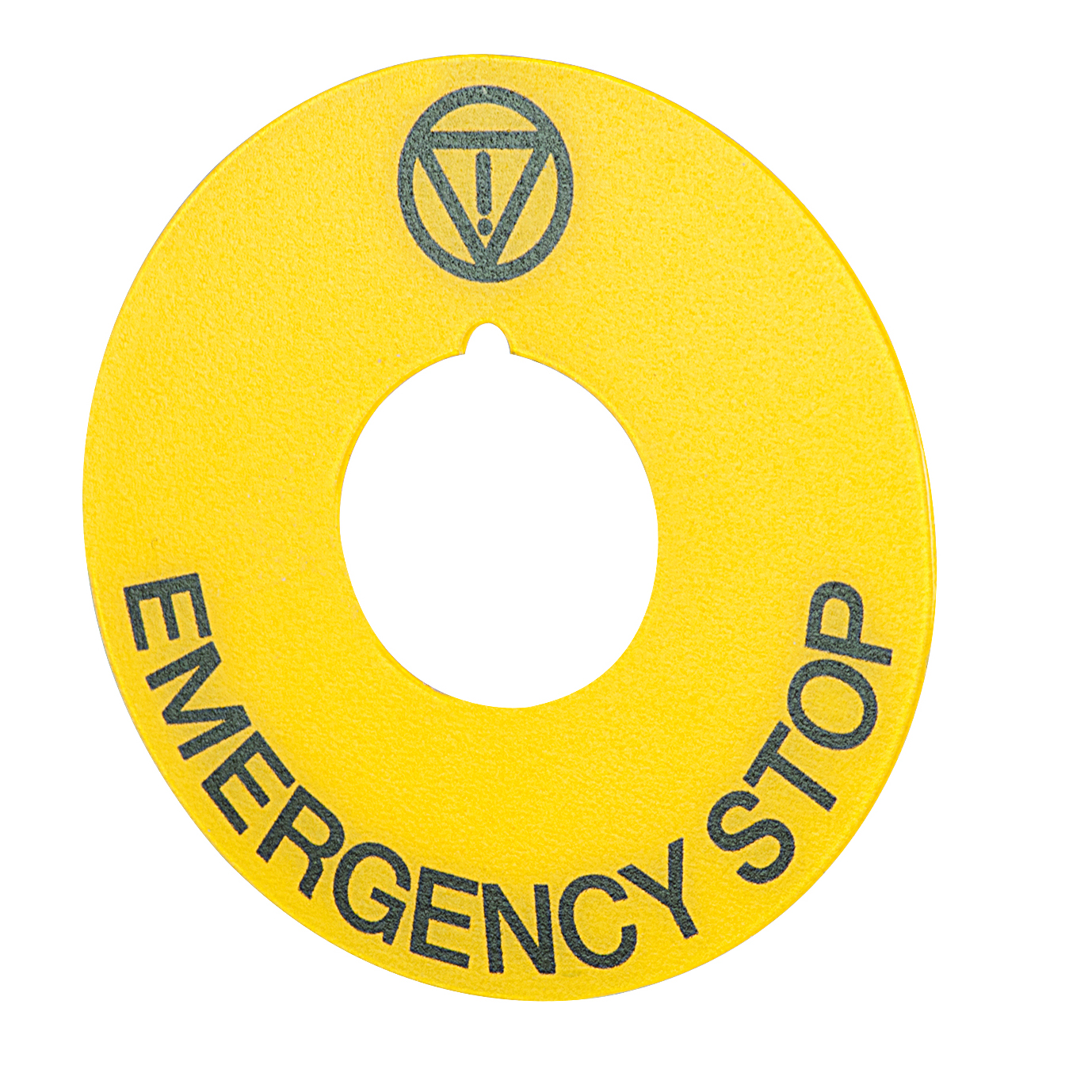 46-50J.1413 Legend plate, Ø 60 mm, Ø 22 mm, Yellow