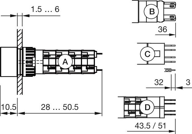 Dimension drawings
