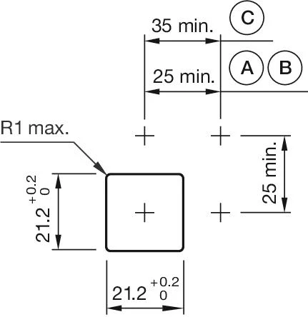 Mounting cut-outs