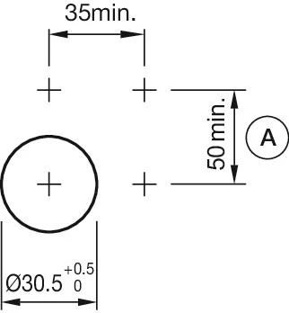 Mounting cut-outs