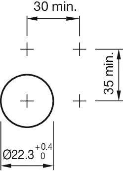 Mounting cut-outs