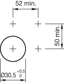 Mounting cut-outs