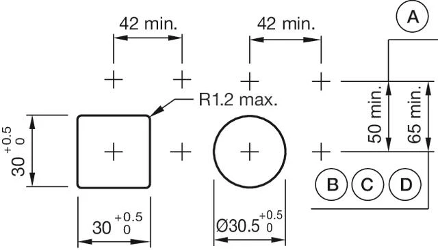 Mounting cut-outs