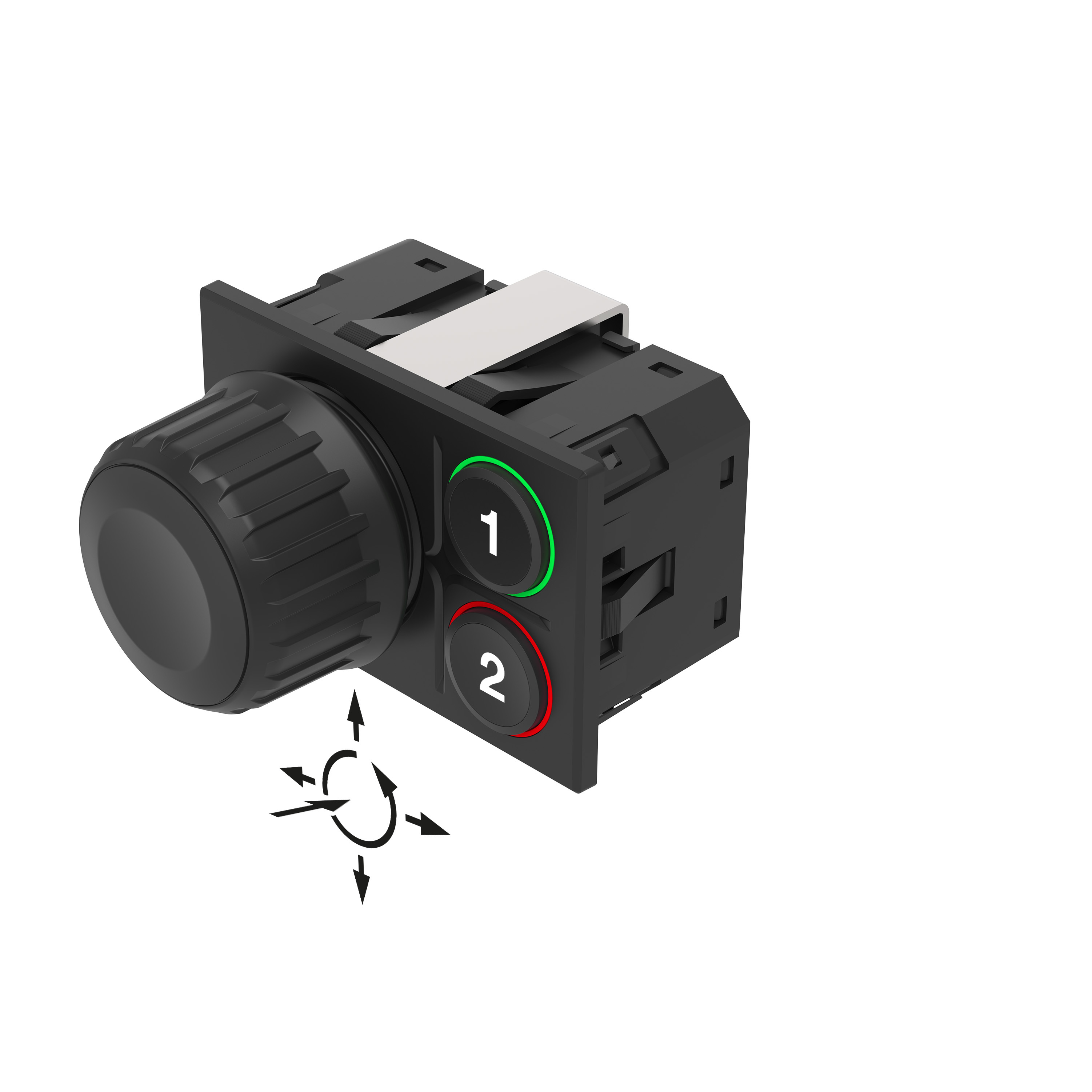 K09-11.000004 全套车内键盘, 8 - 32 V DC, TE 8P-1745000-3, 矩形, 1-2号, SUPER (CAN, RGB LED)