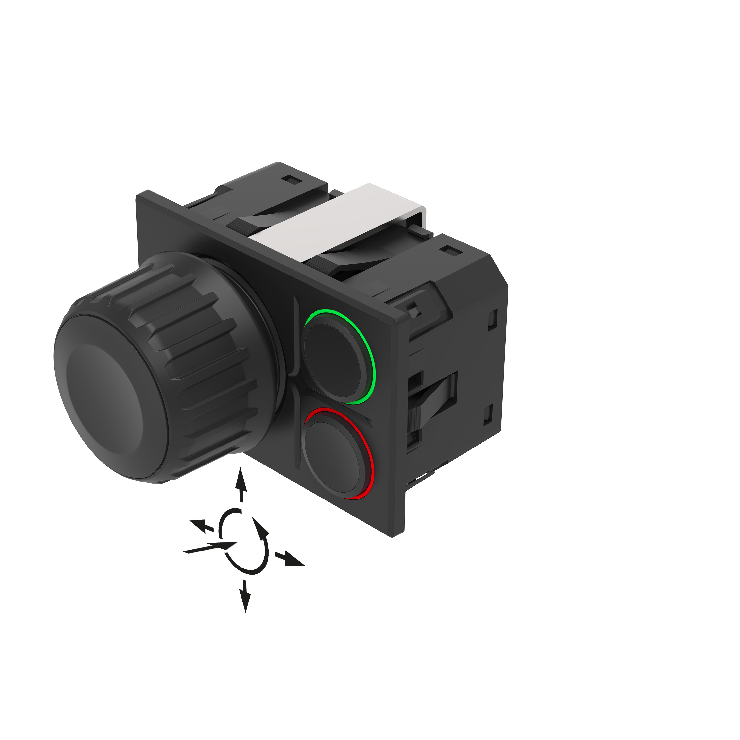 K09-11.000005 全套车内键盘, 8 - 32 V DC, TE 8P-1745000-3, 矩形, 无符号, SUPER (CAN, RGB LED)